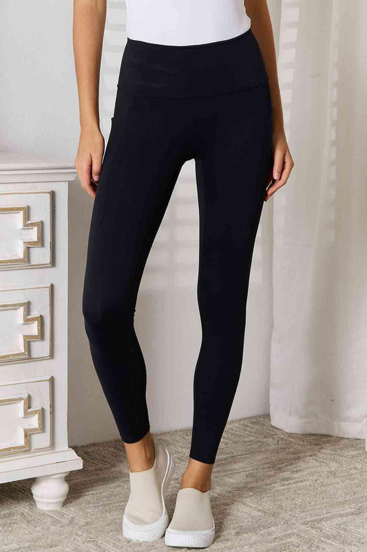 Basic Bae Wide Waistband Sports Leggings - ZeesPieces