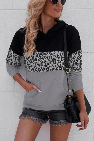 Color Block Dropped Shoulder Sweatshirt - ZeesPieces