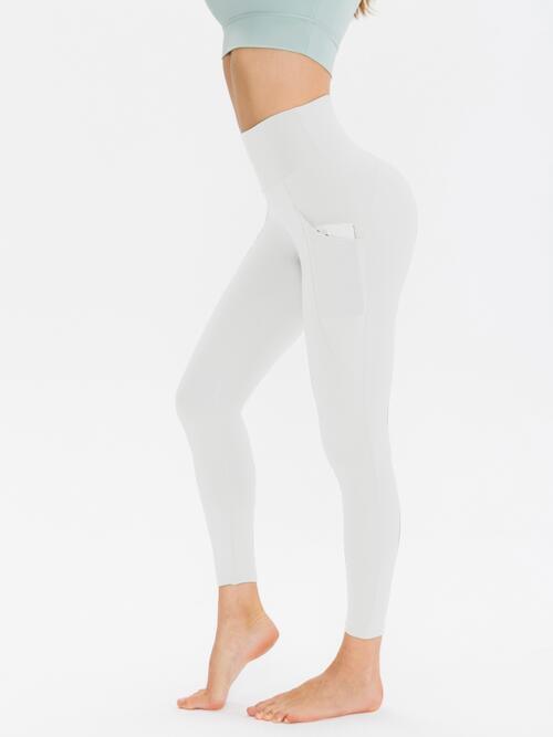 Wide Waistband Sports Leggings - ZeesPieces